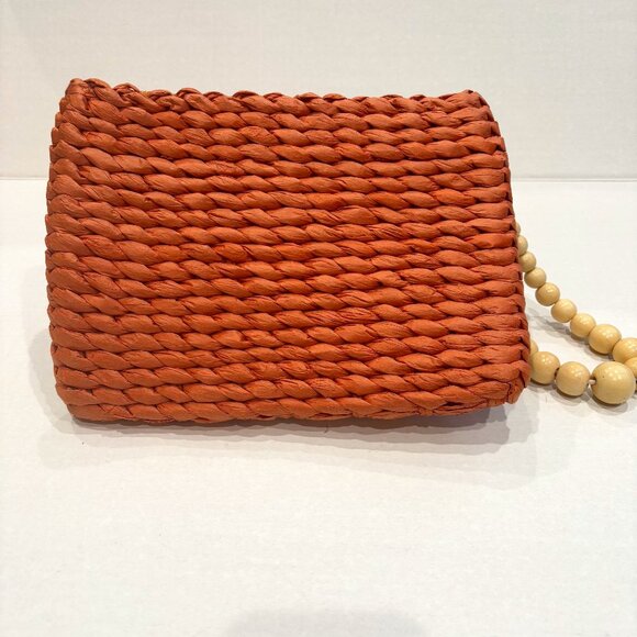 A New Day: Seagrass Terra Cotta Orange Clutch/Wristlet - Picture 8 of 11